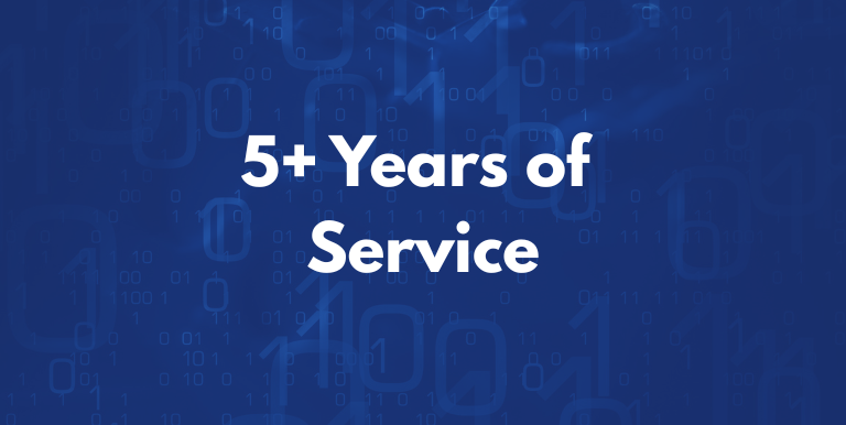 5+ Years of Service